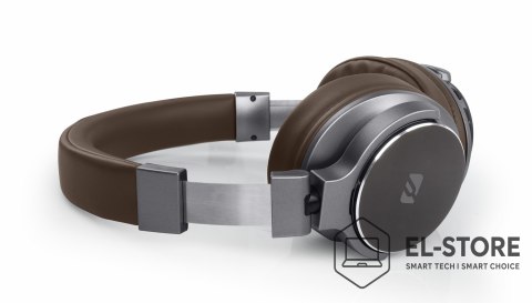 Muse Muse M-278 BT Zestaw słuchawkowy Bezprzewodowy Opaska na głowę Micro-USB Bluetooth Brązowy, Srebrny