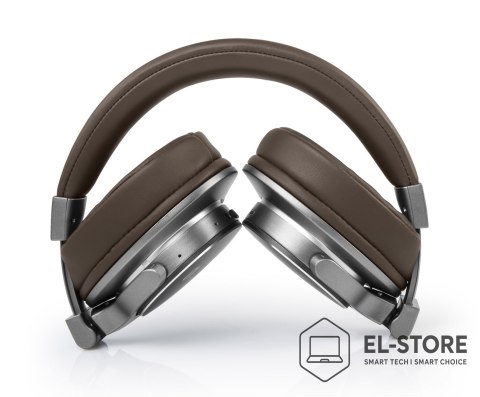 Muse Muse M-278 BT Zestaw słuchawkowy Bezprzewodowy Opaska na głowę Micro-USB Bluetooth Brązowy, Srebrny