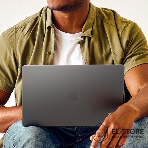 No name ZAGG Hardshell - obudowa ochronna do MacBook Air 13" M2 (2022) / M3 (2024) / M4 (2025) (smoke)
