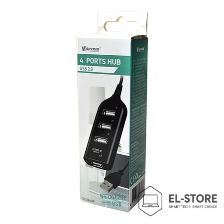 VAKOSS VAKOSS HUB USB 2.0 4 PORTY TC-234UX