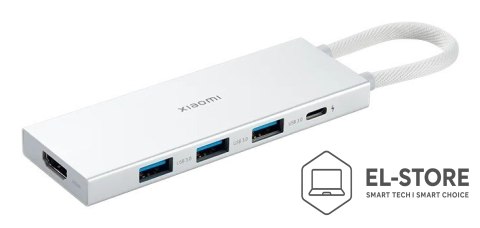 Xiaomi Xiaomi XMDS05YM huby i koncentratory USB 3.2 Gen 1 (3.1 Gen 1) Type-A + Type-C Biały