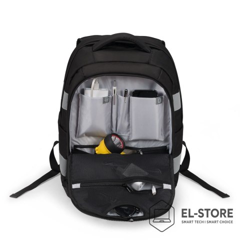 Dicota DICOTA Hi-Vis V2 plecak Czarny Poli(tereftalan etylenu) (PET), Termoplastyczne elastomery poliuretanowe (TPU)