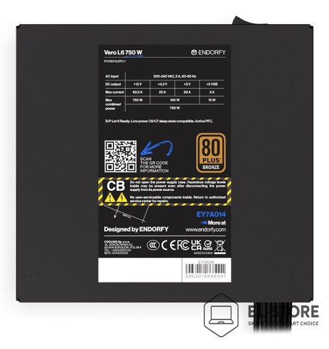 ENDORFY ENDORFY Vero L6 moduł zasilaczy 750 W 24-pin ATX ATX Czarny
