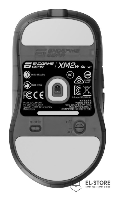 Endgame Gear Mysz gamingowa bezprzewodowa Endgame Gear XM2w GAMO-1302 4k v2 4000Hz Dark Frost