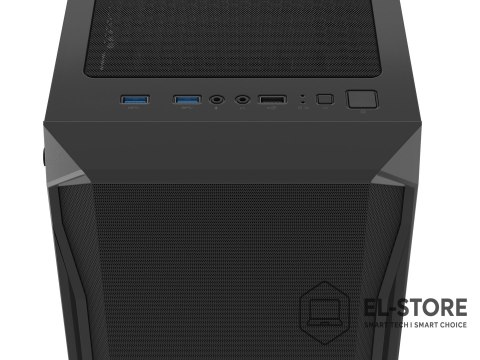 FURY OBUDOWA FURY SHOBO SH4F MIDI TOWER Z OKNEM CZARNA