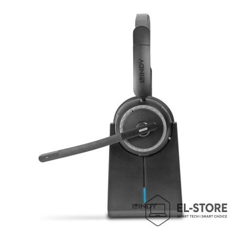LINDY Lindy L118 Zestaw słuchawkowy Bezprzewodowy Opaska na głowę Biuro/centrum telefoniczne USB Type-C Bluetooth Podstawka do ładowan