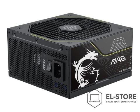 MSI Zasilacz MSI MAG A1000PLS PCIE5 1000W 135mm 80plus Platinum aPFC