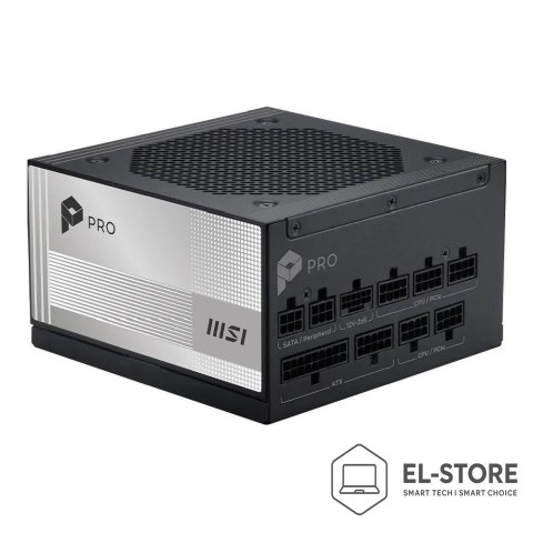 MSI Zasilacz MSI PRO A1000PL PCIE5 1000W 120mm 80plus Platinum