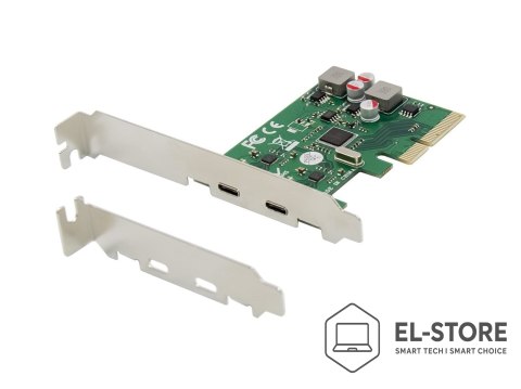 No name CONCEPTRONIC 4xPCIe3.0 Card 2xUSB-C3.2 Gen2/selfpower 10Gbps
