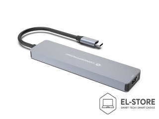 No name Conceptronic DONN28G stacja dokująca Przewodowa USB 3.2 Gen 1 (3.1 Gen 1) Type-C Szary