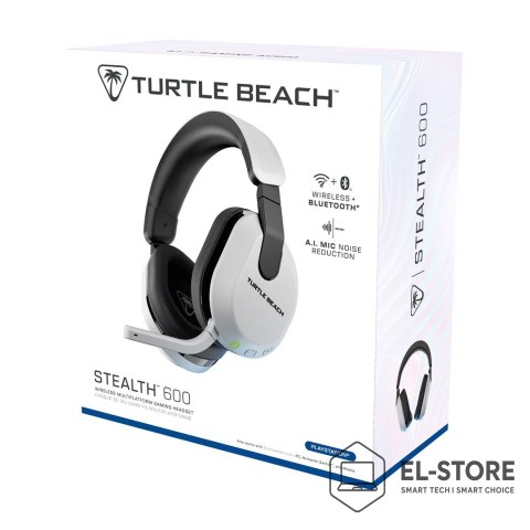 No name Turtle Beach Stealth 600 Gen 3 Zestaw słuchawkowy Bezprzewodowy Opaska na głowę Gaming Bluetooth Biały
