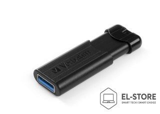 Verbatim Verbatim PinStripe pamięć USB 128 GB USB Typu-A 3.2 Gen 1 (3.1 Gen 1) Czarny