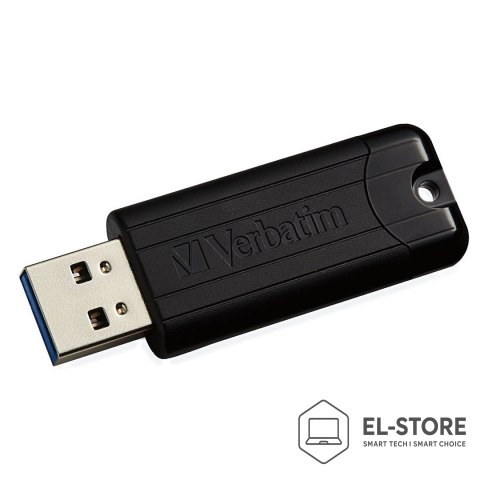Verbatim Verbatim PinStripe pamięć USB 128 GB USB Typu-A 3.2 Gen 1 (3.1 Gen 1) Czarny