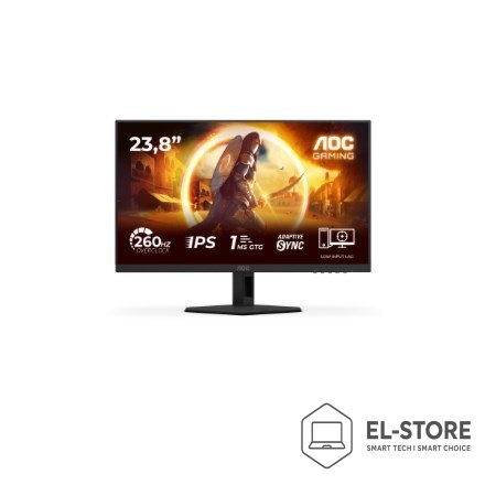 AOC AOC G4 24G4ZRE monitor komputerowy 60,5 cm (23.8") 1920 x 1080 px Full HD LED Czarny, Czerwony