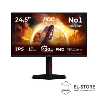 AOC AOC G4 25G4KUR monitor komputerowy 62,2 cm (24.5") 1920 x 1080 px Full HD LED Czarny, Czerwony