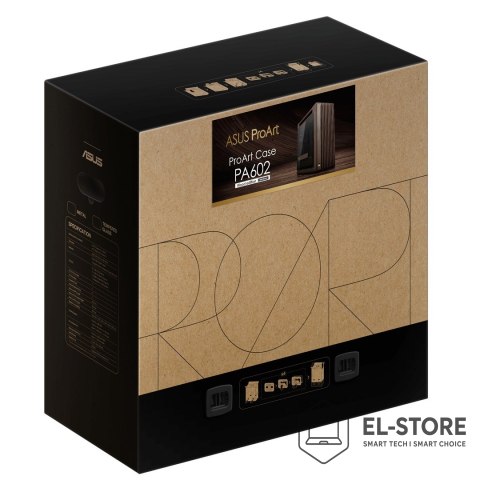 ASUS Obudowa Asus PROART PA602 WALNUT WOOD TG PWM RETRO