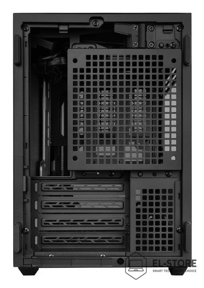 LIAN LI Lian Li B4-mATX Wood Mini Tower Czarny, Drewno