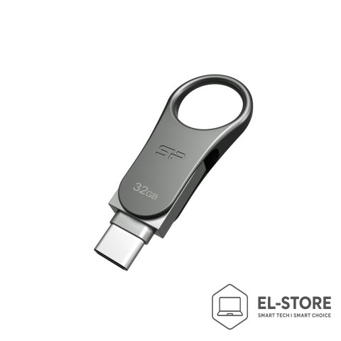 Silicon Power Pendrive Silicon Power Mobile C80 32GB Dual USB 3.1/Type-C Silver (SP032GBUC3C80V1S)