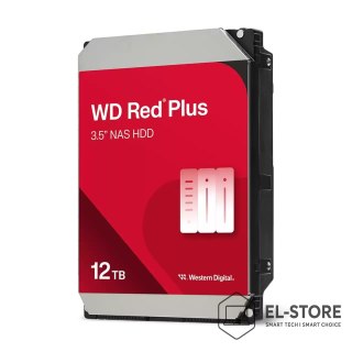 WD Dysk HDD WD Red Plus WD120EFGX (12 TB ; 3.5"; 512 MB; 7200 obr/min)