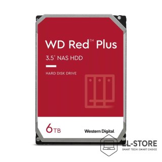WD Dysk HDD WD Red Plus WD60EFPX (6 TB ; 3.5"; 256 MB; 5400 obr/min)