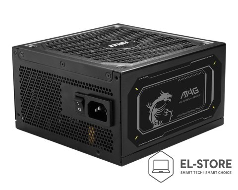MSI MSI MAG A1000GL PCIE5 II moduł zasilaczy 1000 W 24-pin ATX ATX Czarny