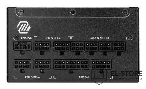 MSI MSI MAG A1000GL PCIE5 II moduł zasilaczy 1000 W 24-pin ATX ATX Czarny