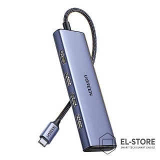 UGREEN Ugreen Adapter HUB CM511 USB-C do HDMI, 3x USB-A 3.0, SD/TF