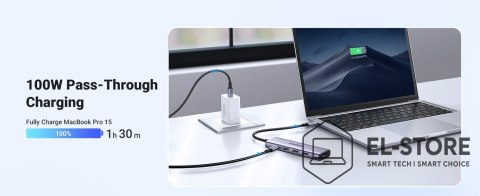 UGREEN Ugreen Adapter HUB CM511 USB-C do HDMI, 3x USB-A 3.0, SD/TF