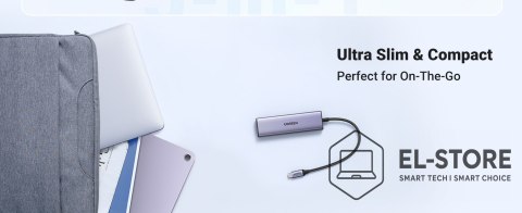 UGREEN Ugreen Adapter HUB CM511 USB-C do HDMI, 3x USB-A 3.0, SD/TF