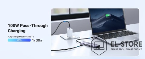 UGREEN Ugreen Adapter HUB CM511 USB-C do HDMI, 3x USB-A 3.0, SD/TF
