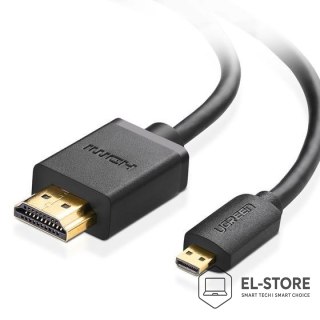 UGREEN Ugreen Kabel Micro HDMI - HDMI 4K 3D 3m Czarny