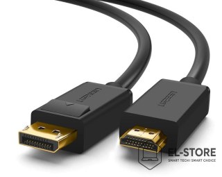UGREEN Ugreen jednokierunkowy kabel z DisplayPort na HDMI 4K 30 Hz 32 AWG 1,5 m czarny