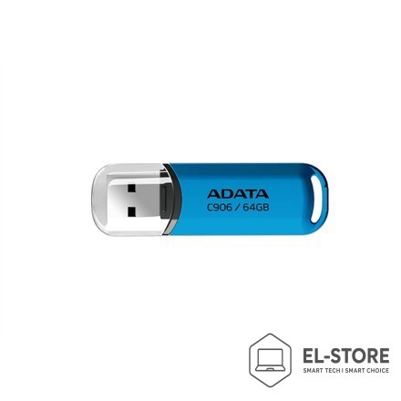 ADATA ADATA AC906-64G-RWB pamięć USB 64 GB USB Typu-A 2.0 Niebieski, Przezroczysty