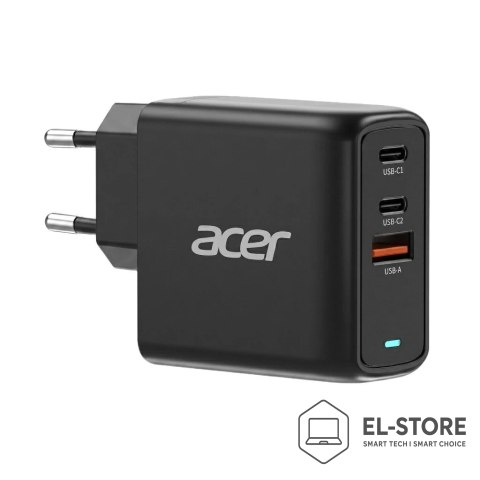 Acer Acer ZL.ADTCC.00J ładowarka do urządzeń przenośnych Uniwersalne Czarny Prąd przemienny Szybkie ładowanie Wewnętrzna