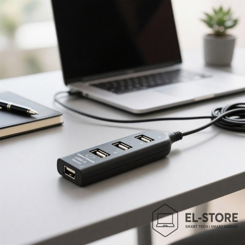 Esperanza Hub Esperanza EA116 (4x USB 2.0; kolor czarny)