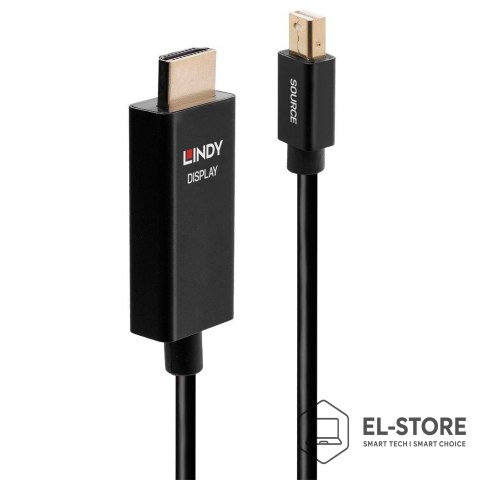LINDY Lindy 40921 adapter kablowy 1 m Mini DisplayPort HDMI Czarny
