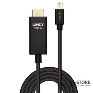 LINDY Lindy 40923 adapter kablowy 3 m Mini DisplayPort HDMI Typu A (Standard) Czarny