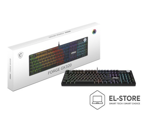 MSI MSI FORGE GK320 RED US | Gaming keyboard | Wired | US | Mechanical RED Switches