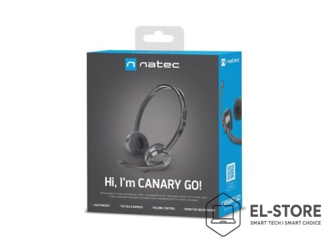 NATEC NATEC SŁUCHAWKI NAUSZNE CANARY GO Z MIKROFONEM (1X MINIJACK 4-PIN) NSL-1665