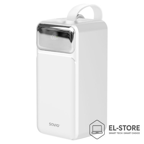 SAVIO Savio BA-15 bank mocy Litowo-polimerowy (LiPo) 50000 mAh Biały