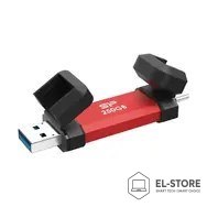 Silicon Power Silicon Power DS72 pamięć USB 250 GB USB Type-A / USB Type-C 3.2 Gen 2 (3.1 Gen 2) Czerwony