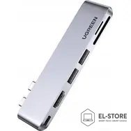 UGREEN Ugreen 80856 stacja dokująca 2 x USB 3.2 Gen 2 (3.1 Gen 2) Type-C Aluminium
