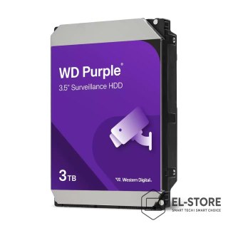 WD Dysk HDD WD Purple WD34PURZ (3 TB ; 3.5"; 256 MB; 5400 obr/min)
