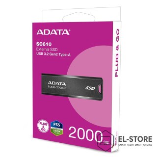 ADATA ADATA DYSK SSD SC610 2TB BLACK