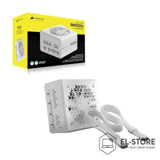 Corsair Corsair RM Series RM1000e moduł zasilaczy 1000 W 24-pin ATX ATX Biały
