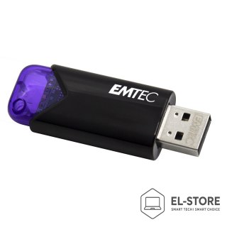 EMTEC Emtec Click Easy pamięć USB 128 GB USB Typu-A 3.2 Gen 1 (3.1 Gen 1) Czarny, Fioletowy