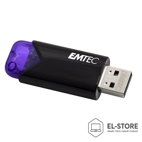 EMTEC Emtec Click Easy pamięć USB 128 GB USB Typu-A 3.2 Gen 1 (3.1 Gen 1) Czarny, Fioletowy