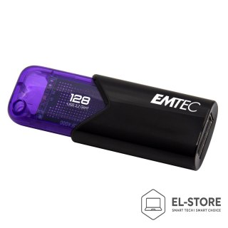 EMTEC Emtec Click Easy pamięć USB 128 GB USB Typu-A 3.2 Gen 1 (3.1 Gen 1) Czarny, Fioletowy