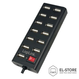 LogiLink LogiLink UA0126 huby i koncentratory USB 2.0 480 Mbit/s Czarny