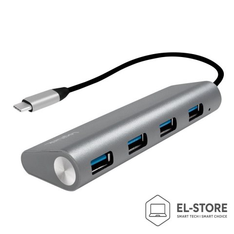 LogiLink LogiLink UA0309 huby i koncentratory USB 3.2 Gen 1 (3.1 Gen 1) Type-C 5000 Mbit/s Szary